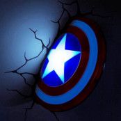 Captain America 3D Vägglampa