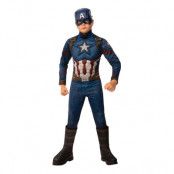 Captain America Barn Maskeraddräkt - Large