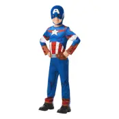 Captain America Barn Maskeraddräkt - Medium
