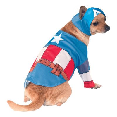 Captain America Hund Maskeraddräkt