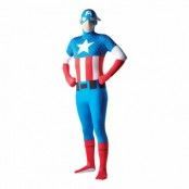Captain America Second Skin Maskeraddräkt