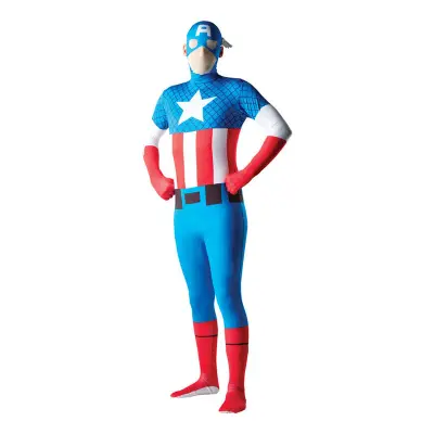 Captain America Second Skin Maskeraddräkt