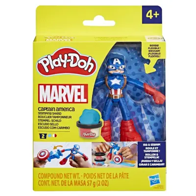 Play-Doh Marvel Captain America Stamping Shield - Play-Doh -  Leksaksaffären