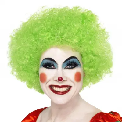 Clownperuk Grön - One size