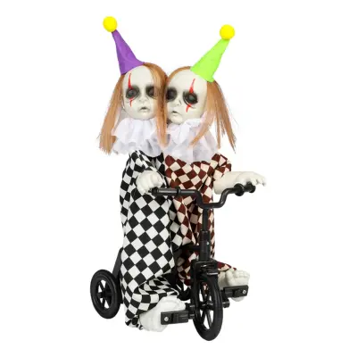 Animerad Siamesisk Clown påCykel Prop