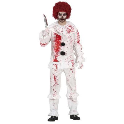 Blodig Clown Maskeraddräkt L