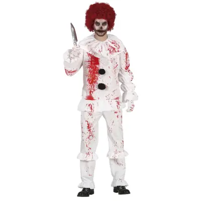 Blodig Clown Maskeraddräkt M