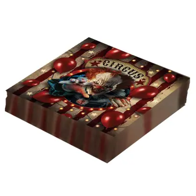 Cirkus Clown Servett 12-pack