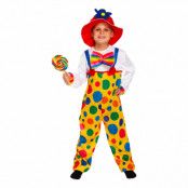 Clown Barn Maskeraddräkt - Medium