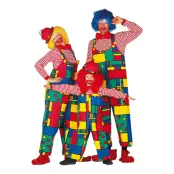 Clown Hängselbyxor - One size