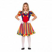 Clown Klänning Barn Maskeraddräkt - Small