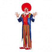 Clown Overall Maskeraddräkt - Medium