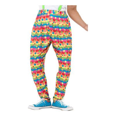 Clownbyxor Neonfärgade Prickiga - Medium