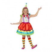 Clownklänning Barn Maskeraddräkt - Medium