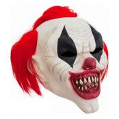 Clownmask med Hår
