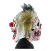Clownmask med Två Ansikten - One size