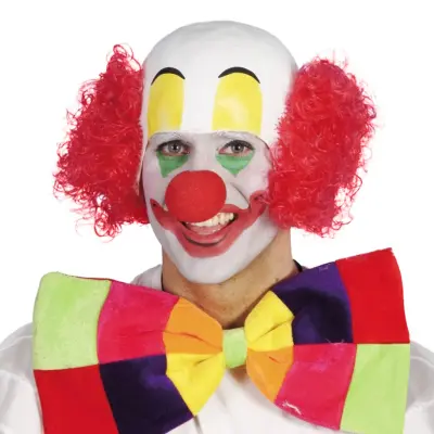 Clownperuk med Flint - One size