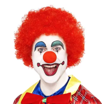 Clownperuk Röd - One size