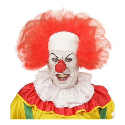 Clownperuk Röd med Flint - One size