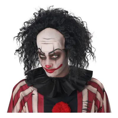 Clownperuk Svart - One size