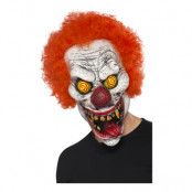 Elak Clown med Hår Mask - One size