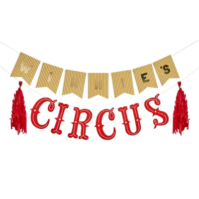 Girlang Cirkus med Bokstäver