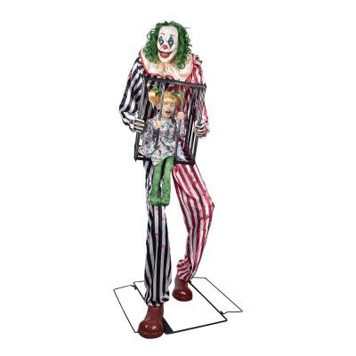 Clown med Flicka i Bur Prop