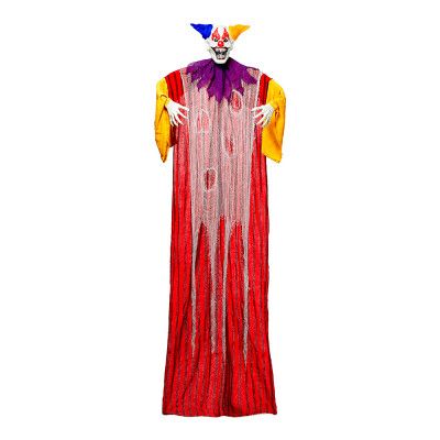 Jätteclown med Belysning Halloween Hängande Prop