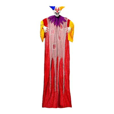 Jätteclown med Belysning Halloween Hängande Prop