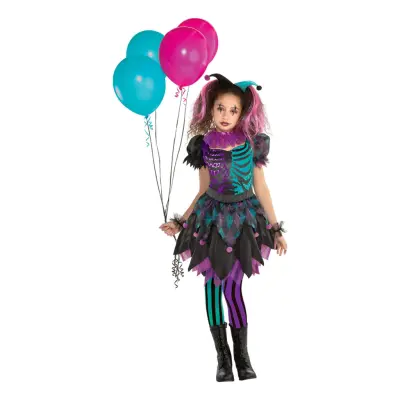 Haunted Harlequin Barn Maskeraddräkt - Large