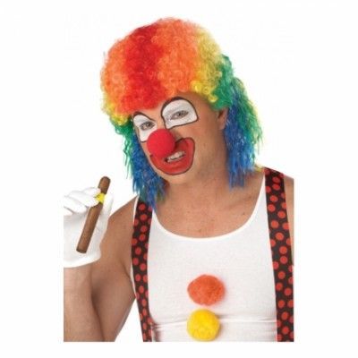 Hockeyperuk med Clownfärger