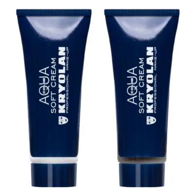 Kryolan Aquacolor Soft Cream på Tub - Svart