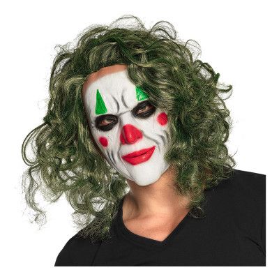 Latexmask The Villain med Hår - One size