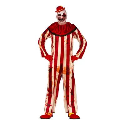 Mördarclown Jumpsuit Maskeraddräkt - Large