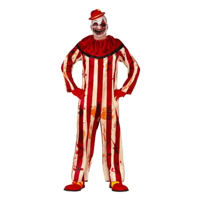 Mördarclown Jumpsuit Maskeraddräkt - X-Large