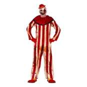 Mördarclown Jumpsuit Maskeraddräkt - X-Small