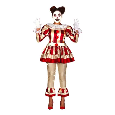 Mördarclown Klänning Maskeraddräkt - X-Small