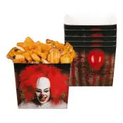 Pappersskålar Skräckclown - 6-pack