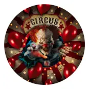 Papperstallrikar Creepy Clown - 6-pack