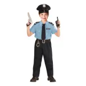 Polis Officer Barn Maskeraddräkt - X-Large