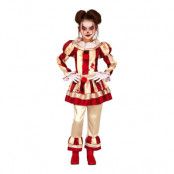Randig Clown Barn Maskeraddräkt - Small