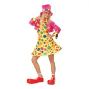 Söt Clowntjej Maskeraddräkt