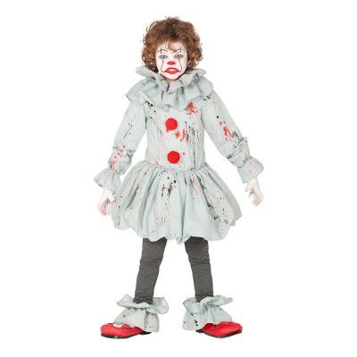 Skräckclown Barn Maskeraddräkt - Large