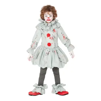 Skräckclown Barn Maskeraddräkt - Small