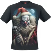 Spiral T-shirt - Santa Clown - T-Shirt - S 4XL - för Herr - svart