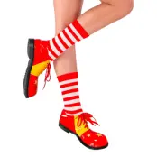 Strumpor Röd/Vit Randiga - One size