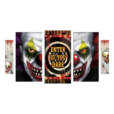 Väggdekorationer Scary Clown Kit
