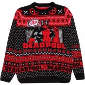 Deadpool - Marvel Christmas jumper - Show Off - S XXL - för Herr - flerfärgad