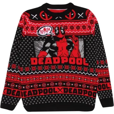 Deadpool - Marvel Christmas jumper - Show Off - S XL - för Herr - flerfärgad