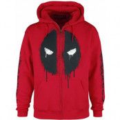 Deadpool - Marvel Luvjacka - Deadpool - Logo - S XXL - för Herr - röd